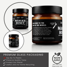 Load image into Gallery viewer, MGO 265+ Raw New Zealand Mānuka Honey Glass Jar
