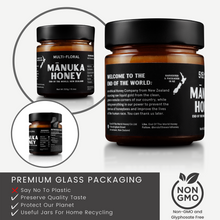 Load image into Gallery viewer, Raw New Zealand Mānuka Multi-Floral Honey Glass Jar
